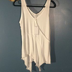 Amadi Edita Asymmetrical Tank Top - White